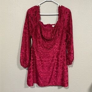 Altar'd State Deep Red Dress